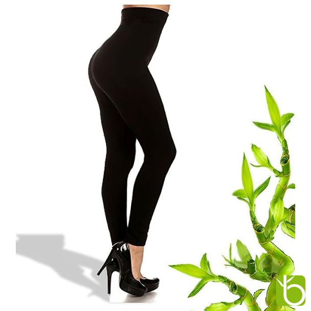 Bambus leggings med hj talje
