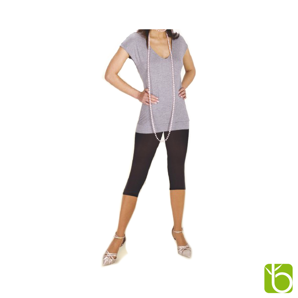Sorte leggings - 3/4 lange- microfiber