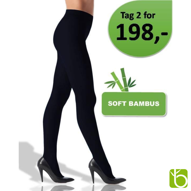 Strmpebuks af bambus - Sort