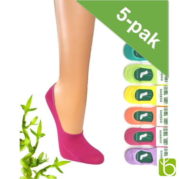 Bambus footies - 5 pak multifarver