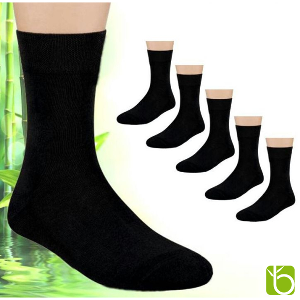 Sorte bambus strmper "Business" - 6 pak