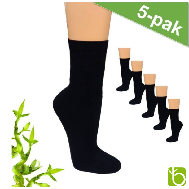 Termosokker af bambus 5-pak sorte
